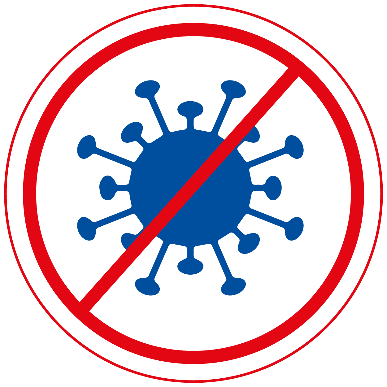 SARS-CoV-2-Virus Warnhinweis